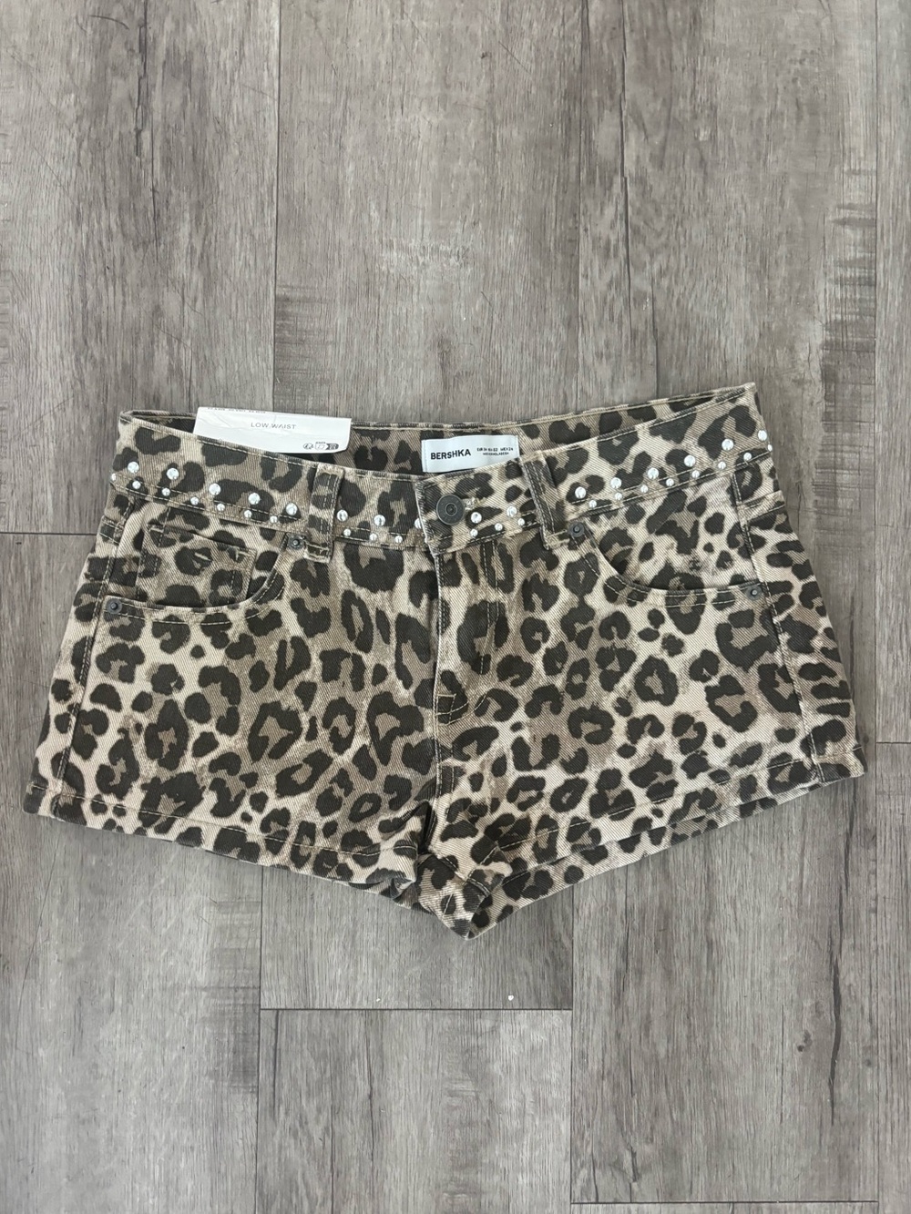 NWT Bershka Leopard Print Shorts